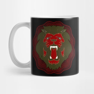 Killer Lion Wild Polygonal Vector Mug